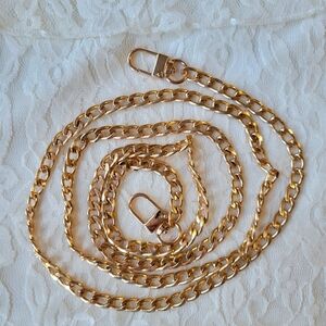 Gold color crossbody chain